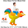 Inflatable Ride On Chicken - Kids Halloween Costume