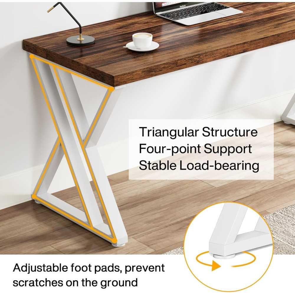 Sturdy Desk with Z-Shaped Metal Leg for Your Home Office | TekChoice Electronics