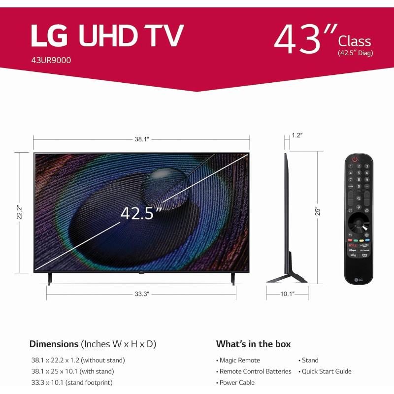 LG Class UR9000 Series Alexa Built-in 4K Smart TV