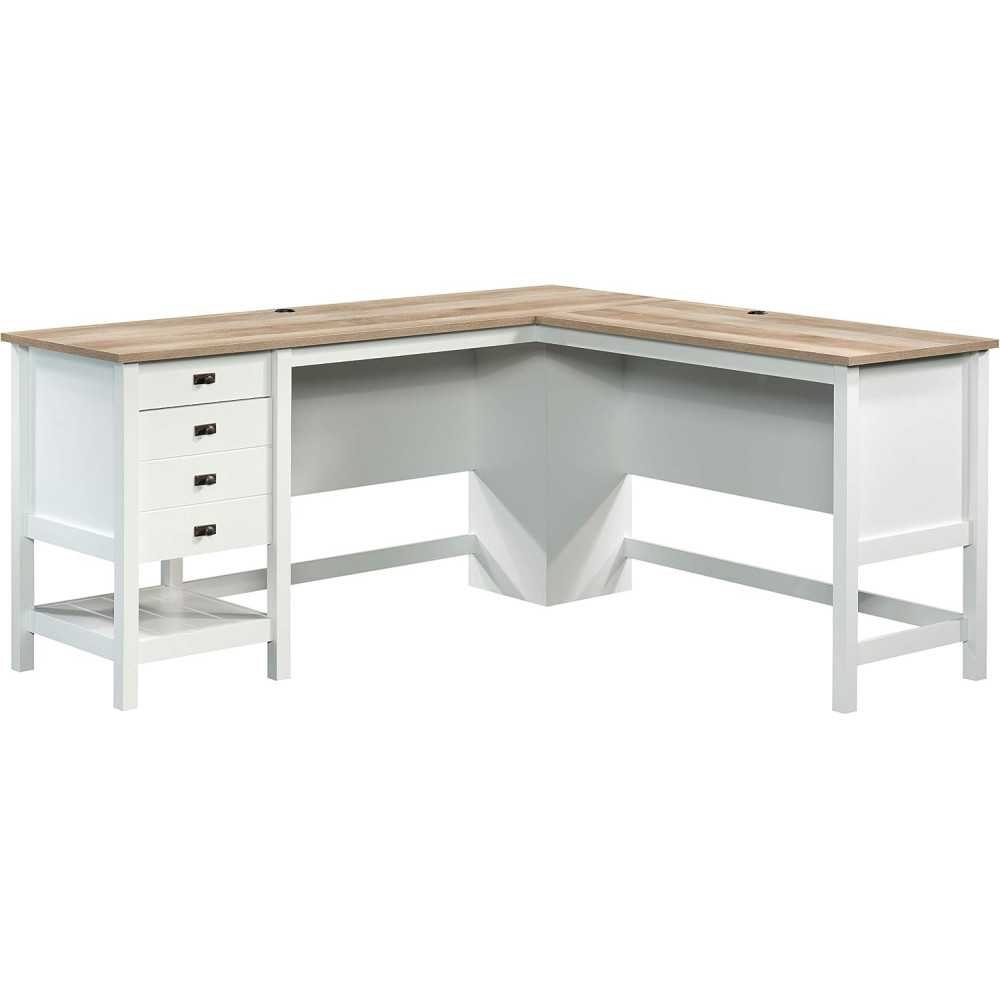 L-Shaped Desk with Power Outlets and Ample Storage for Home Office | TekChoice Electronics