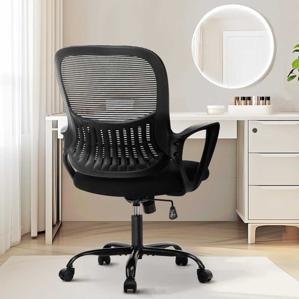 Ergonomic Mesh Chair with Lumbar Support and Swivel Functionality | TekChoice Electronics