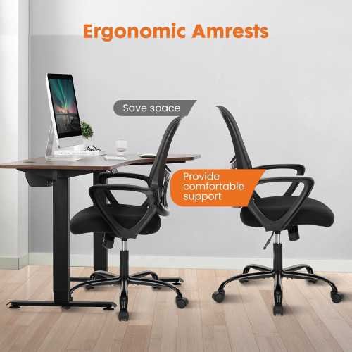 Ergonomic Mesh Chair with Lumbar Support and Swivel Functionality | TekChoice Electronics