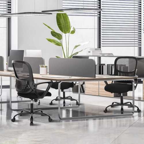 Ergonomic Mesh Chair with Lumbar Support and Swivel Functionality | TekChoice Electronics