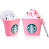 Pink Coffee Cup Silicone Shockproof Case for AirPods - Generation 1st/2nd