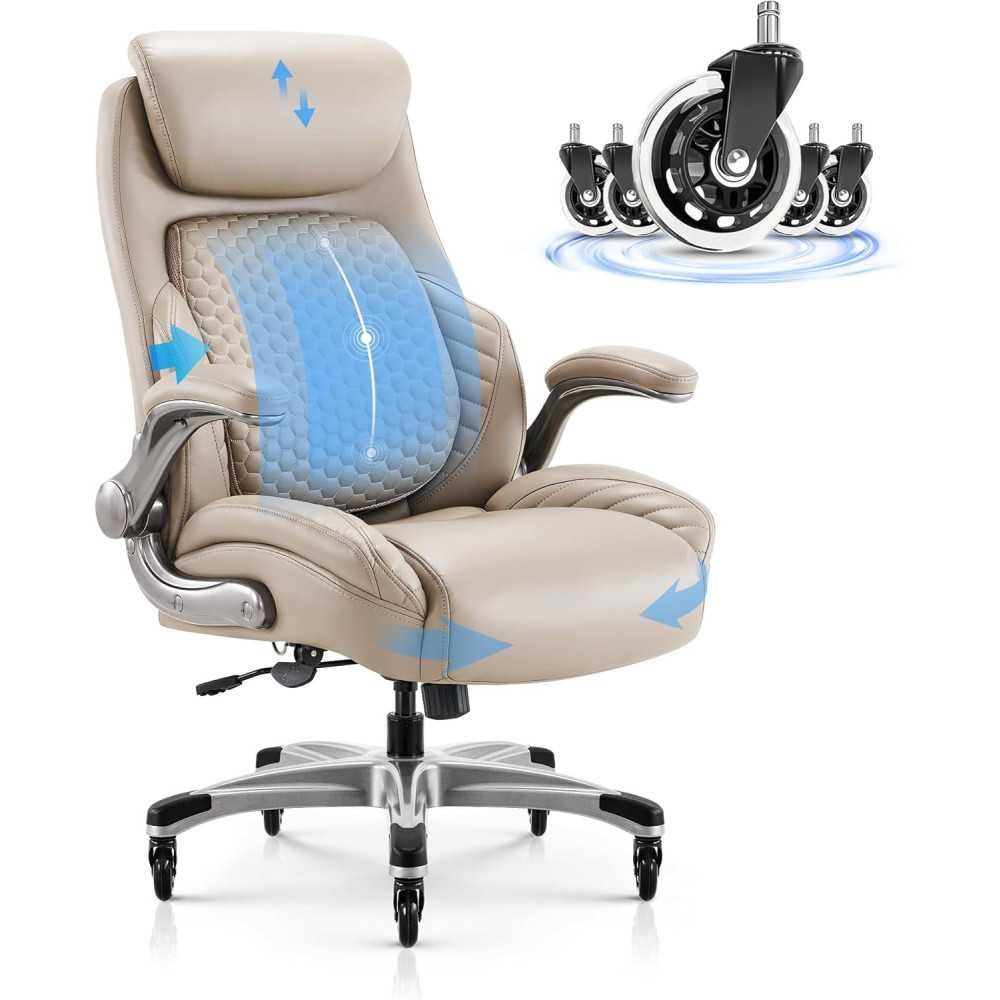 Best Big and Tall Ergonomic Office Chair with Foot Rest & Lumbar Support | TekChoice Electronics