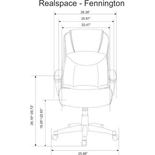 Fennington Bonded Leather High-Back Office Chair | TekChoice Electronics