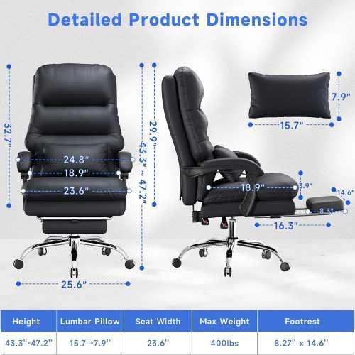 Best Big and Tall Ergonomic Office Chair with Foot Rest & Lumbar Support | TekChoice Electronics