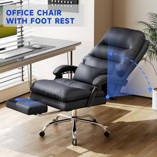 Best Big and Tall Ergonomic Office Chair with Foot Rest & Lumbar Support | TekChoice Electronics