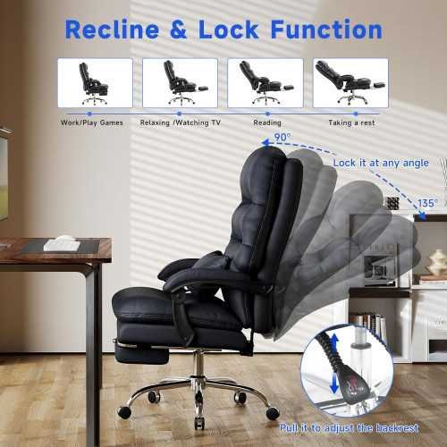 Best Big and Tall Ergonomic Office Chair with Foot Rest & Lumbar Support | TekChoice Electronics