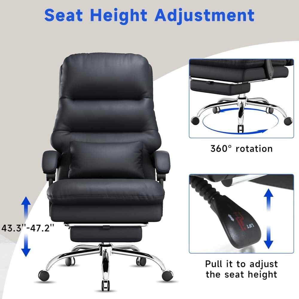 Best Big and Tall Ergonomic Office Chair with Foot Rest & Lumbar Support | TekChoice Electronics