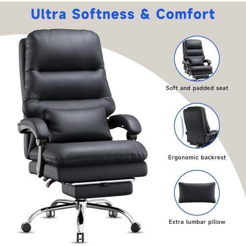 Best Big and Tall Ergonomic Office Chair with Foot Rest & Lumbar Support | TekChoice Electronics