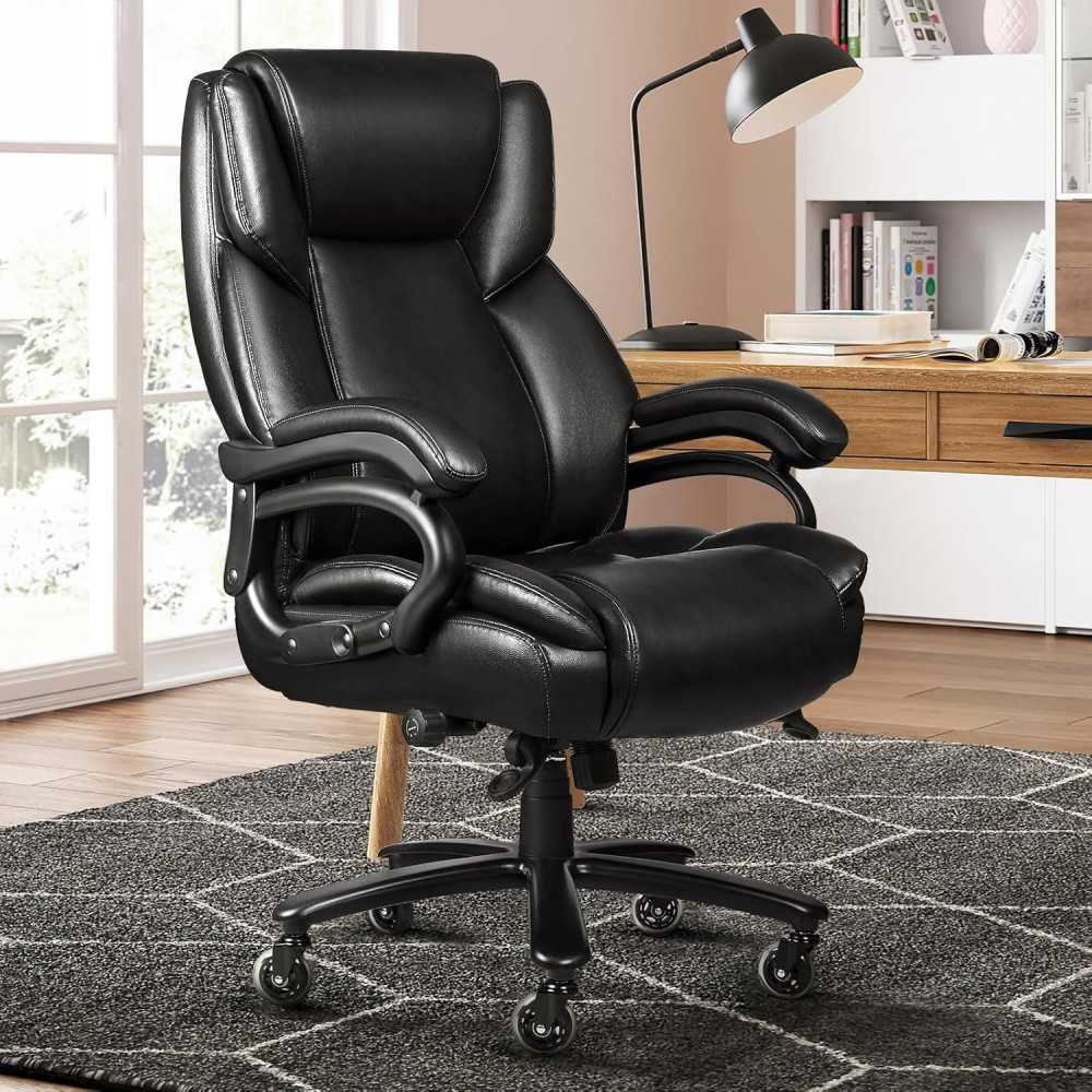 500lbs Heavy Duty Office Chair for Low Back Pain Relief and Big & Tall Support | TekChoice Electronics