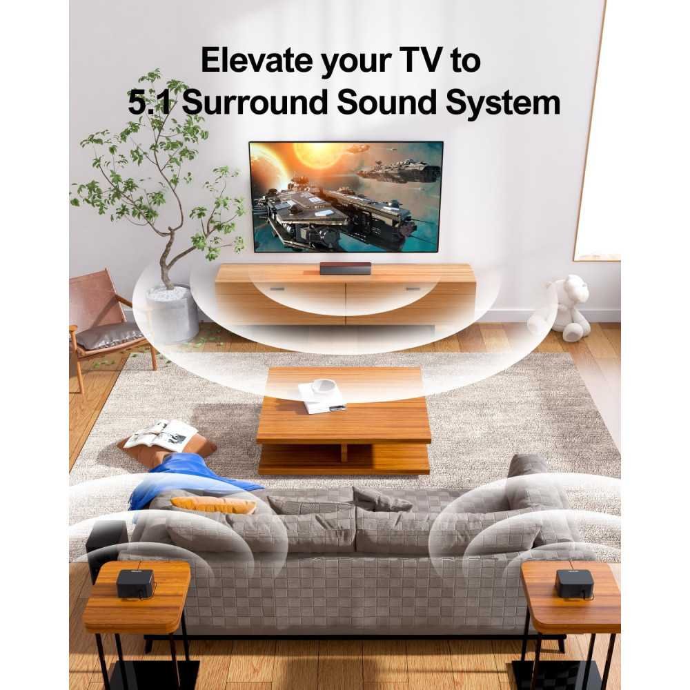 D50 5.1 Surround Sound System w/ Subwoofer and Rear Speakers | TekChoice Electronics