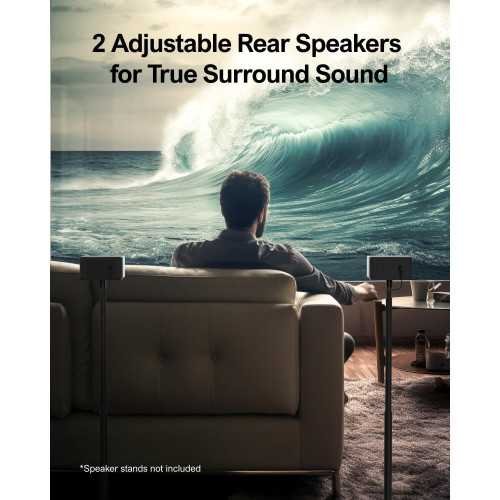 D50 5.1 Surround Sound System w/ Subwoofer and Rear Speakers | TekChoice Electronics