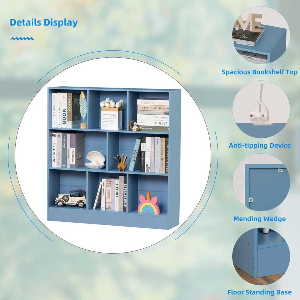 3 Tier Modern Wood Bookshelf for Every Room | TekChoice Electronics