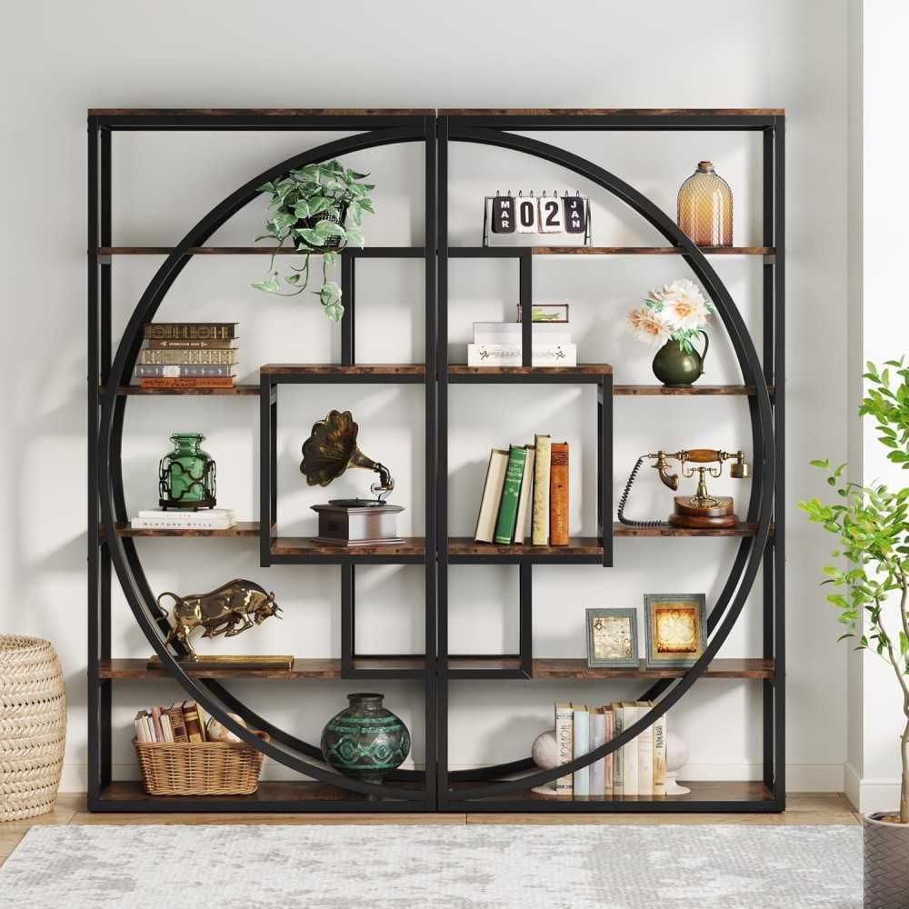 Industrial 5-Tier Etagere Bookcase | TekChoice Electronics