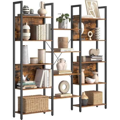 5-tier bookcase with 14 shelves, bookshelf with metal frame. | TekChoice Electronics