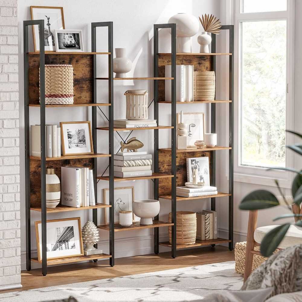 5-tier bookcase with 14 shelves, bookshelf with metal frame. | TekChoice Electronics