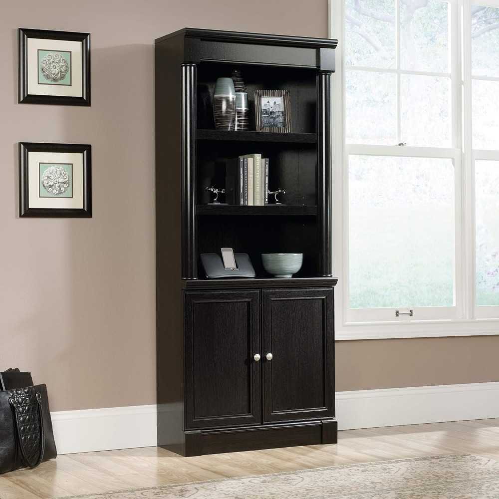 Palladia Library Bookcase with Doors for Elegant Storage Solutions | TekChoice Electronics