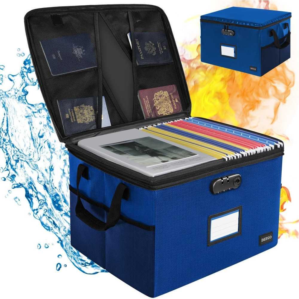 Fireproof File Box for Home Office Organization | TekChoice Electronics