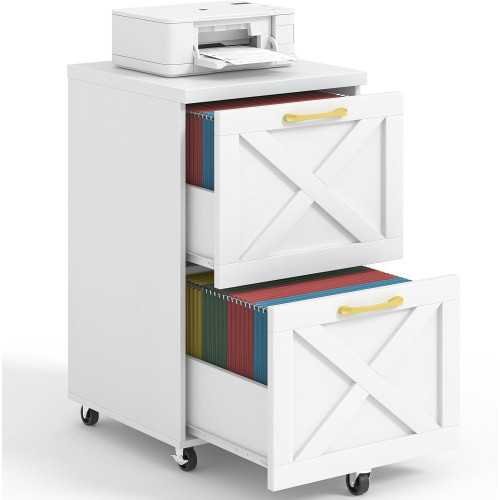 Farmhouse Chic Wooden File Cabinet for Home Offices | TekChoice Electronics