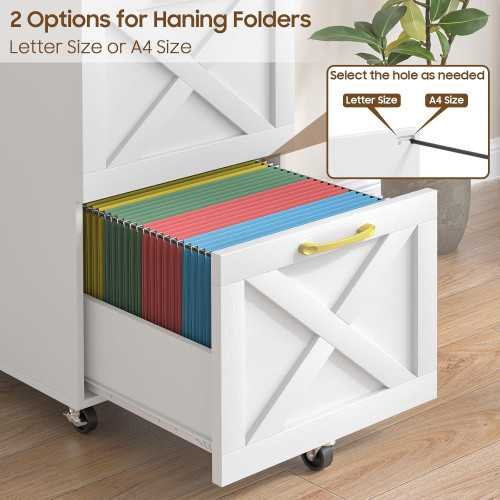 Farmhouse Chic Wooden File Cabinet for Home Offices | TekChoice Electronics