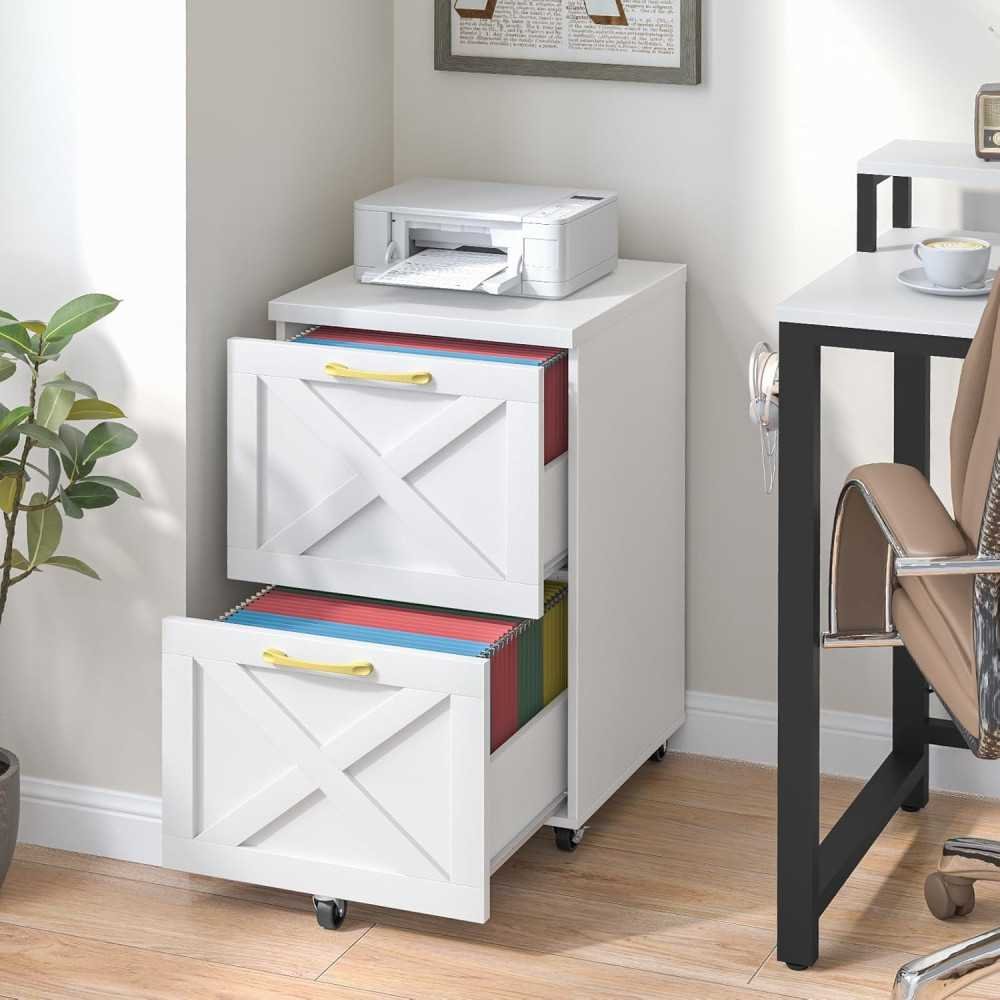 Farmhouse Chic Wooden File Cabinet for Home Offices | TekChoice Electronics