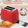 KitchMix Retro Stainless Steel Toaster with 6 Settings