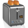 SEEDEEM Toaster 2 Slice, Stainless Steel w/ Colorful LCD Display, 7 Bread Shade Settings