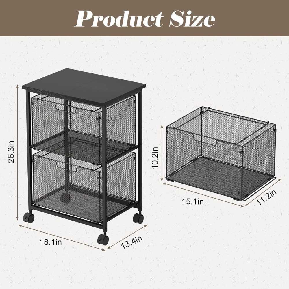 Rolling File Cabinet Cart for Home Offices | TekChoice Electronics