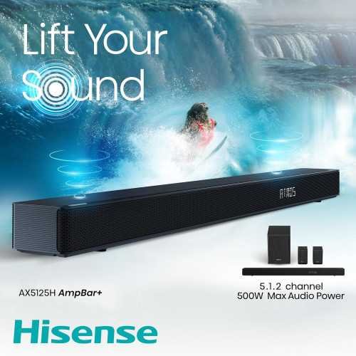 AX5125H 5.1.2Ch Sound Bar w/ Wireless Subwoofer and Dolby Atmos Technology | TekChoice Electronics