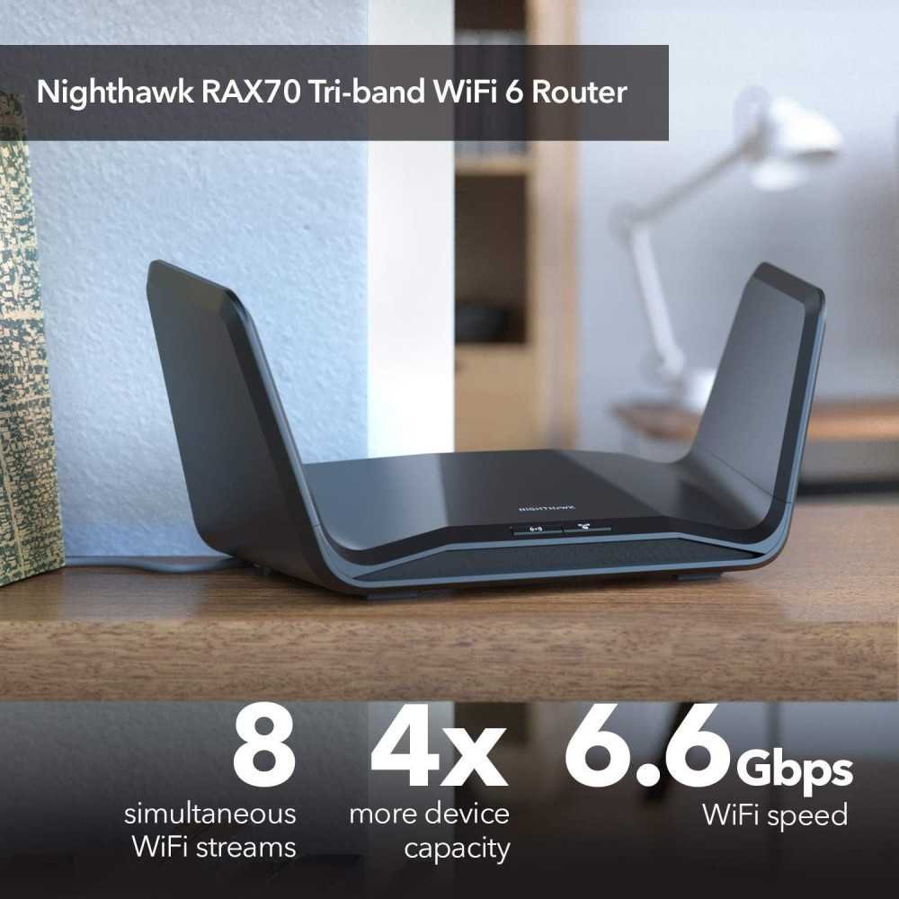 (Refurbished) Nighthawk AX6600 Tri-Band WIFI 6 Router | TekChoice Electronics