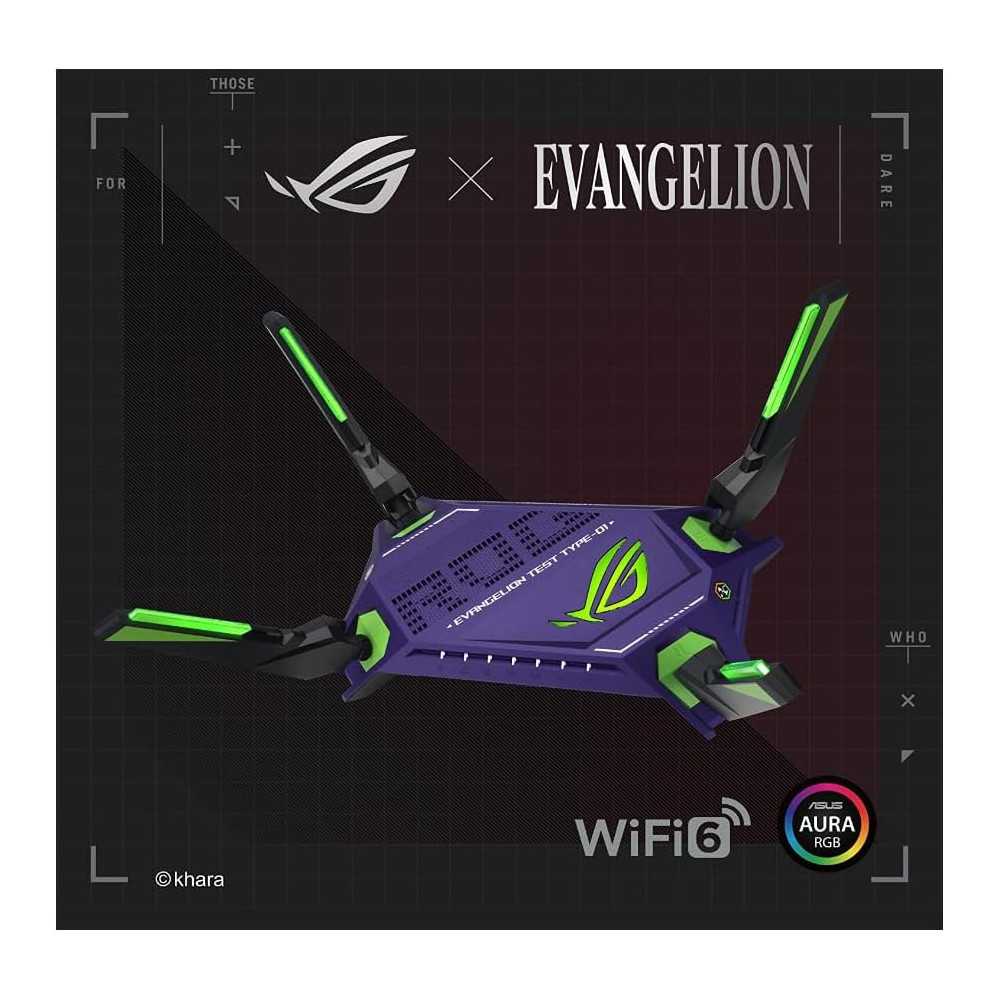 ROG Rapture GT-AX6000 EVA Edition with WiFi 6 Router for Unbeatable Performance and Security | TekChoice Electronics