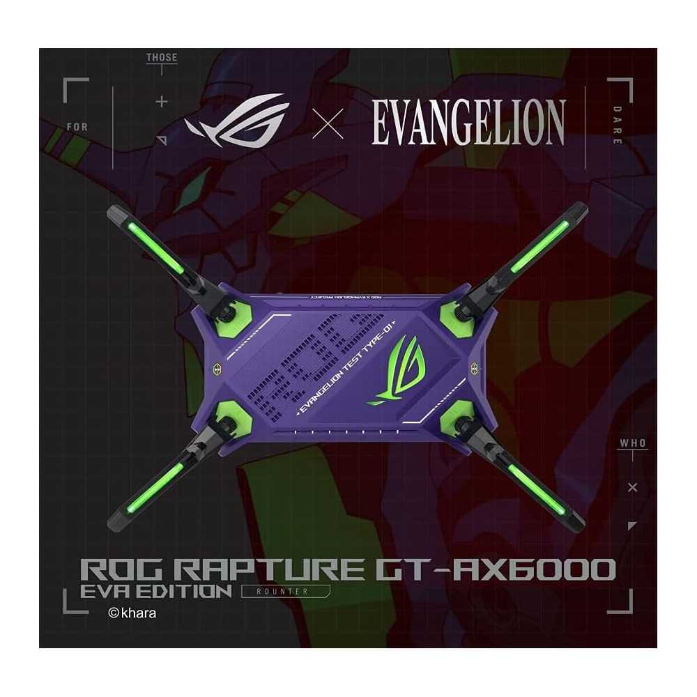 ROG Rapture GT-AX6000 EVA Edition with WiFi 6 Router for Unbeatable Performance and Security | TekChoice Electronics