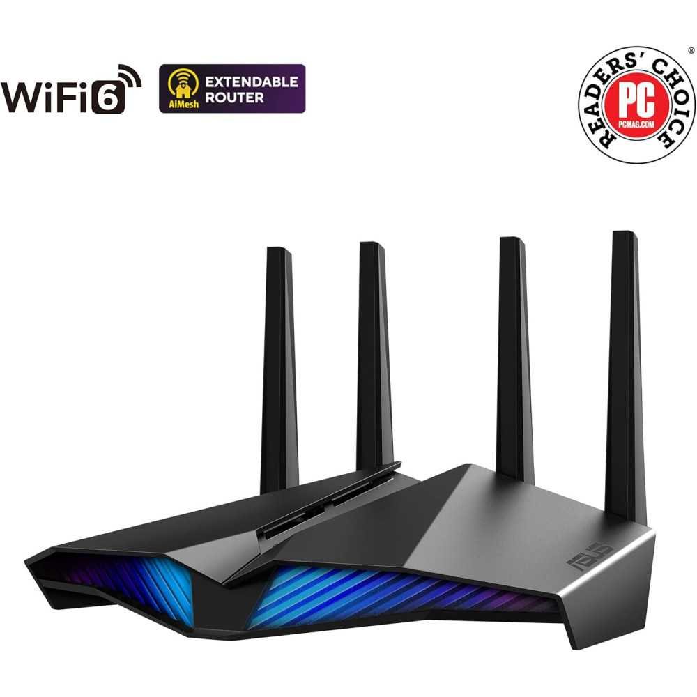 RT-AX82U WiFi 6 Gaming Router with Aura RGB and Advanced Security Features | TekChoice Electronics