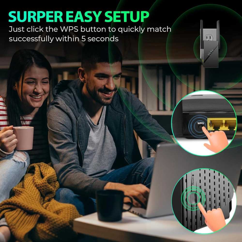 (2025) WiFi Extender Signal Booster for Lightning-Fast Internet Speeds and Connectivity Across 15k sq.ft | TekChoice Electronics