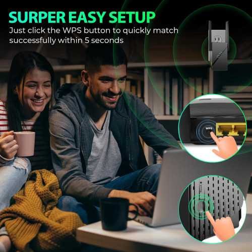 (2025) WiFi Extender Signal Booster for Lightning-Fast Internet Speeds and Connectivity Across 15k sq.ft | TekChoice Electronics