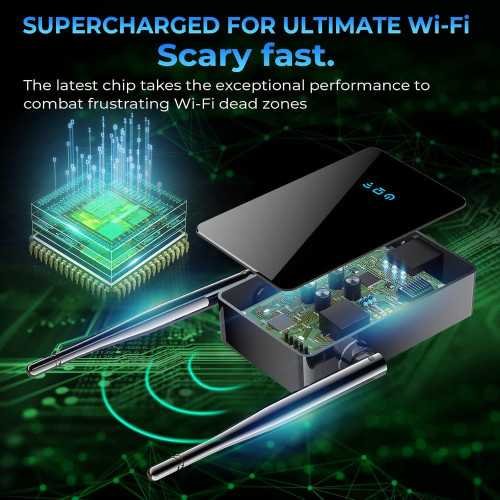 (2025) WiFi Extender Signal Booster - Your Gateway to Lightning-Fast Connectivity Across 9,800 sq.ft | TekChoice Electronics