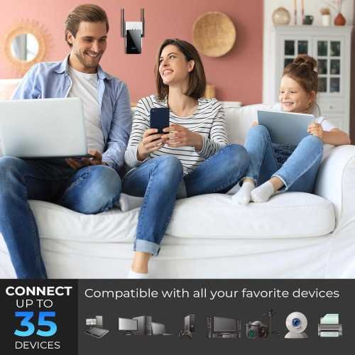 (2025) WiFi Extender Signal Booster - Your Gateway to Lightning-Fast Connectivity Across 9,800 sq.ft | TekChoice Electronics