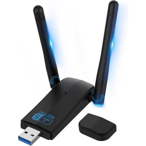 Dual-Band Wireless USB 3.0 WiFi Adapter with High Gain Antenna | TekChoice Electronics