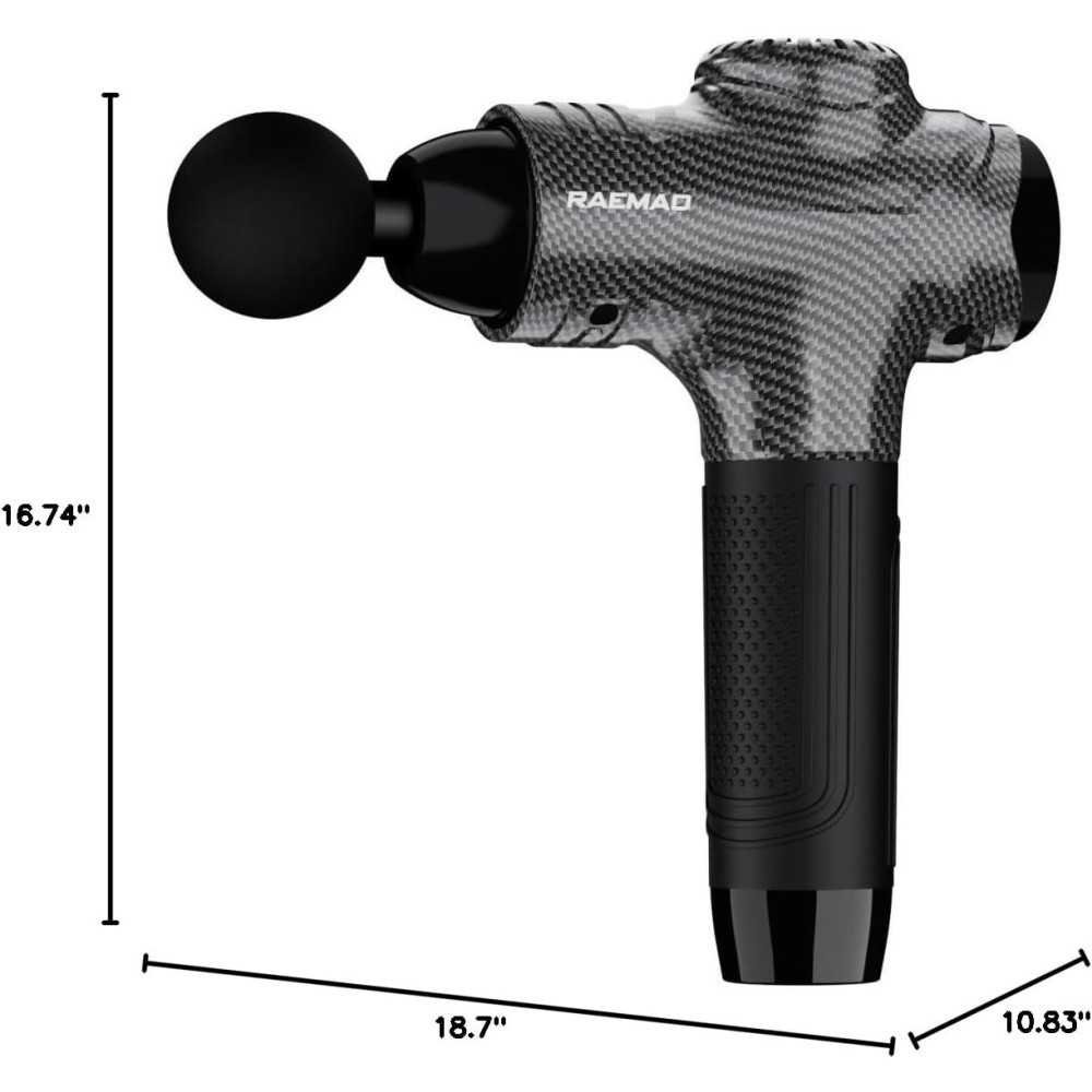 Deep Tissue Percussion Massager with Customizable Speeds and Interchangeable Heads | TekChoice Electronics