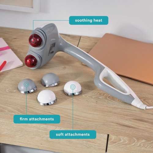 Heated Percussion Massager for Relaxing Back, Body, and Neck Muscles | TekChoice Electronics