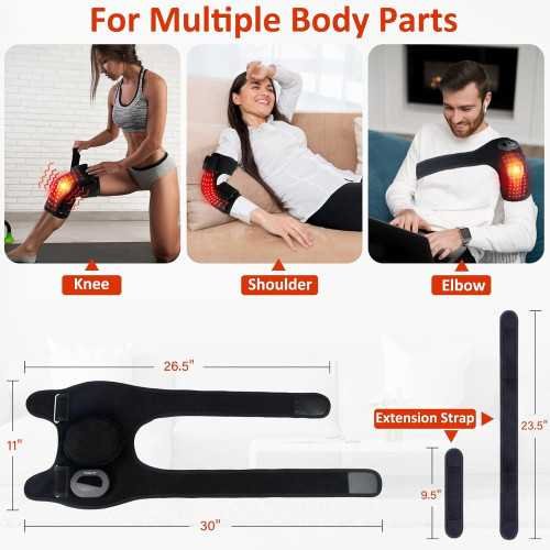 Advanced Red Light Therapy Knee Brace with Vibration Massage and Infrared Heat for Pain Relief | TekChoice Electronics