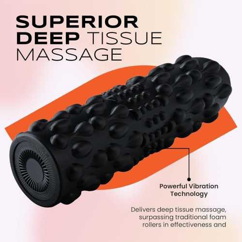 Deep Tissue Foam Roller Massage Companion with 5 Intensity Levels, USB Rechargeable, and Lightweight Design | TekChoice Electronics