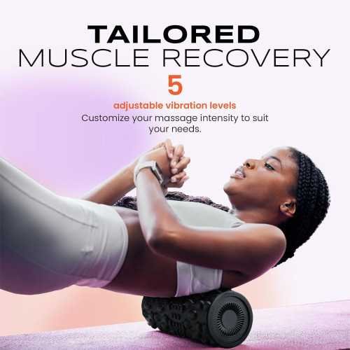 Deep Tissue Foam Roller Massage Companion with 5 Intensity Levels, USB Rechargeable, and Lightweight Design | TekChoice Electronics