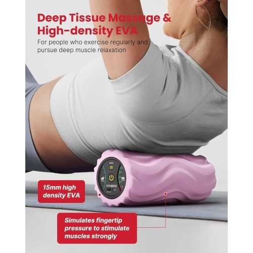 5-Speed Vibrating Foam Roller for Deep Tissue Muscle Recovery | TekChoice Electronics