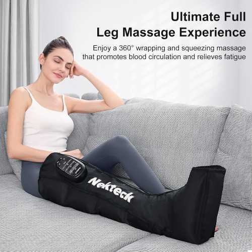 Cordless Air Compression Leg Massager for Circulation and Pain Relief | TekChoice Electronics