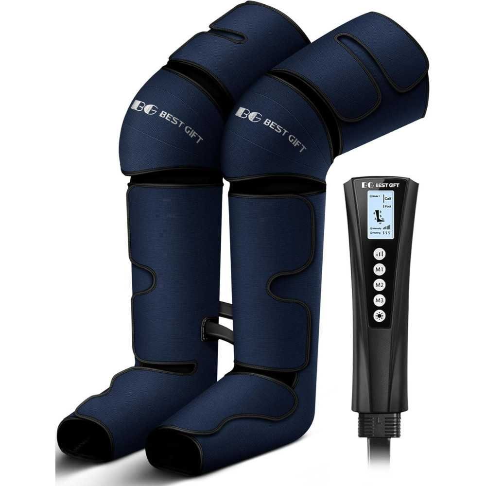 Air Compression Massager with Heat for Varicose Veins, Muscle Fatigue, and Swelling | TekChoice Electronics