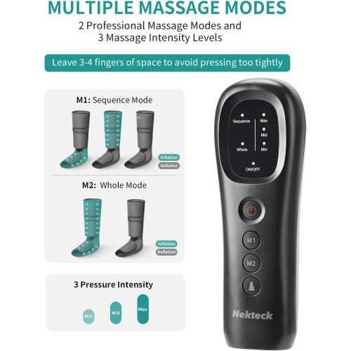 Air Compression Massager for Relaxation and Circulation at Home and Office | TekChoice Electronics