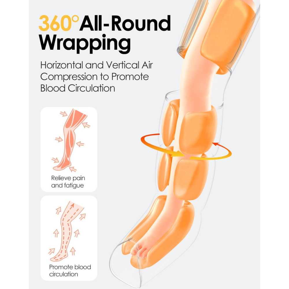 3-in-1 Air Compression Massager with Full-Body Heating for Comfort and Pain Relief | TekChoice Electronics